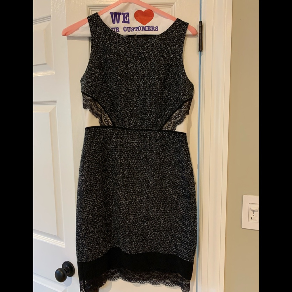 Ivanka Trump A line Black dress with sparkle 6